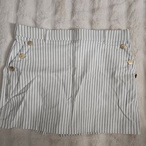 Jules & Leopold Black and White Striped Skirt